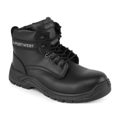Brodequin de sécurité cuir pleine fleur composite S3S SR Noir – Portwest FC11