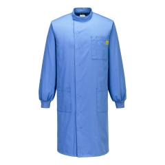 Blouse ESD antistatique poignets tricotés protection Texpel Bleu hamilton – Portwest AS15