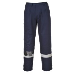 Pantalon ignifugé multirisque avec bandes réfléchissantes Marine – Portwest FR26NAR