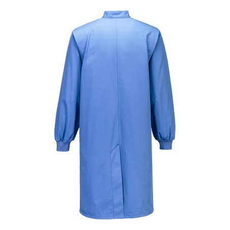 Blouse ESD antistatique poignets tricotés protection Texpel Bleu hamilton – Portwest AS15