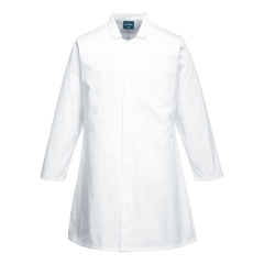 Blouse agroalimentaire homme polycoton 1 poche Blanc – Portwest 2202