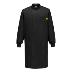 Blouse ESD antistatique poignets tricotés protection Texpel Noir – Portwest AS15