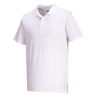Polo jersey léger coupe ajustée col tricoté Blanc – Portwest L210, boîte de 48 pièces