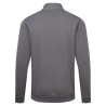 Sweat-shirt zippé antistatique ESD en coton et fibre de carbone Gris zoom – Portwest AS25