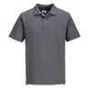 Polo jersey léger coupe ajustée col tricoté Gris zoom – Portwest L210, boîte de 48 pièces
