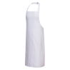 Tablier à bavette polycoton professionnel cuisine Blanc – Portwest S841