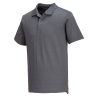 Polo jersey léger coupe ajustée col tricoté Gris zoom – Portwest L210, boîte de 48 pièces