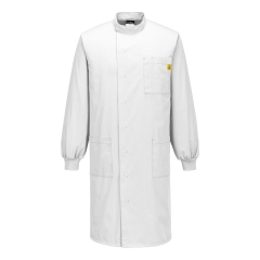 Blouse ESD antistatique poignets tricotés protection Texpel Blanc – Portwest AS15