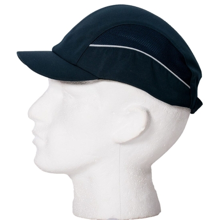 Casquette anti-heurt ventilée bande réfléchissante Marine – Portwest PS59