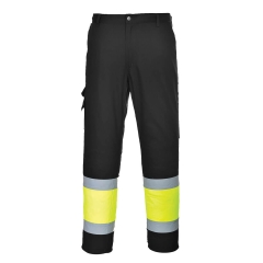 Pantalon combat haute visibilité bicolore classe 1 Jaune/noir – Portwest L049