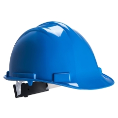 Casque de sécurité coque polypropylène harnais 4 points Bleu royal – Portwest PW50