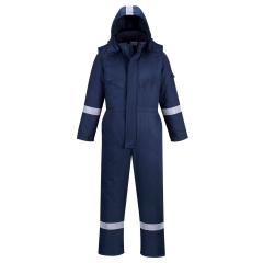 Combinaison hiver ignifugée antistatique grand froid Marine – Portwest FR53