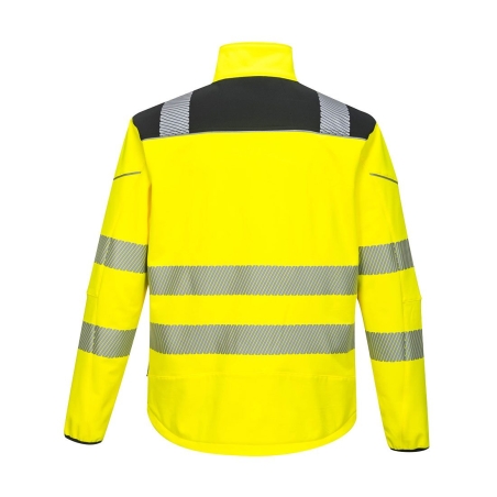 Veste softshell haute visibilité 3 couches classe 3 Jaune/noir – Portwest T402