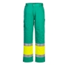 Pantalon combat haute visibilité bicolore classe 1 Jaune/théal – Portwest L049