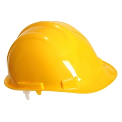Casque de sécurité coque polypropylène harnais 4 points Jaune – Portwest PW50
