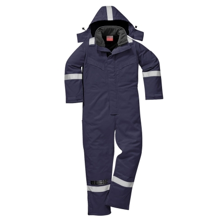 Combinaison hiver ignifugée antistatique grand froid Marine – Portwest FR53