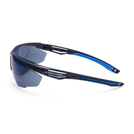 Lunettes de sécurité demi-monture anti-rayures anti-buée Fumé – Portwest PS37