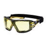 Lunettes de sécurité enveloppantes avec joint et sangle Ambre – Portwest PR02
