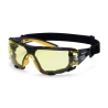 Lunettes de sécurité enveloppantes à sangle avec joint en mousse Ambre – Portwest PS28