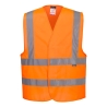 Gilet haute visibilité baudrier double ceinture classe 2 Orange – Portwest C470