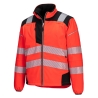 Veste softshell haute visibilité 3 couches classe 3 Rouge/noir – Portwest T402