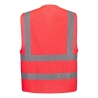 Gilet haute visibilité baudrier double ceinture classe 2 Rouge – Portwest C470
