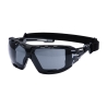 Lunettes de sécurité enveloppantes avec joint et sangle Fumé – Portwest PR02