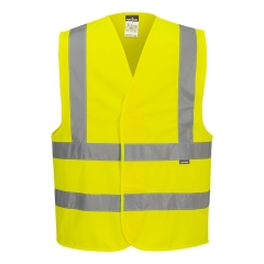 Gilet haute visibilité baudrier double ceinture classe 2 Jaune – Portwest C470