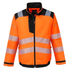 Veste haute visibilité bicolore classe 3 multipoches Orange/noir – Portwest T500