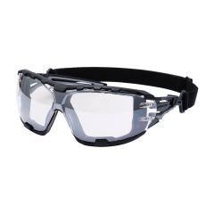 Lunettes de sécurité enveloppantes avec joint et sangle Mirroir – Portwest PR02