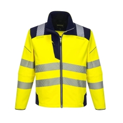 Veste softshell haute visibilité 3 couches classe 3 Jaune/marine – Portwest T402
