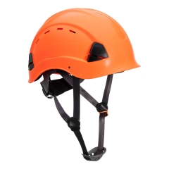 Casque travaux en hauteur ventilé ABS harnais 6 points Orange – Portwest PS63