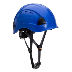 Casque travaux en hauteur ventilé ABS harnais 6 points Bleu royal – Portwest PS63