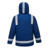 Parka hiver ignifugée antistatique haute visibilité capuche amovible Bleu royal – Portwest FR59