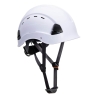 Casque travaux en hauteur ventilé ABS harnais 6 points Blanc – Portwest PS63