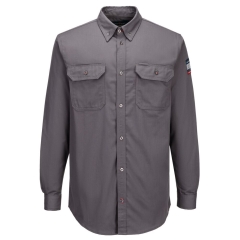Chemise ignifugée protection arc électrique 88/12 Gris – Portwest FR89