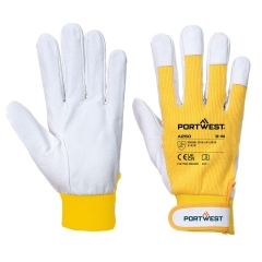 Gant de travail cuir de chèvre industries légères Jaune – Portwest A250