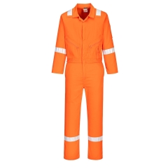 Combinaison de travail coton bandes réfléchissantes Orange – Portwest C814