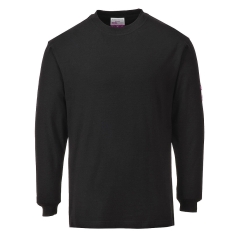 T-shirt manches longues ignifugé antistatique Modaflame Noir – Portwest FR11
