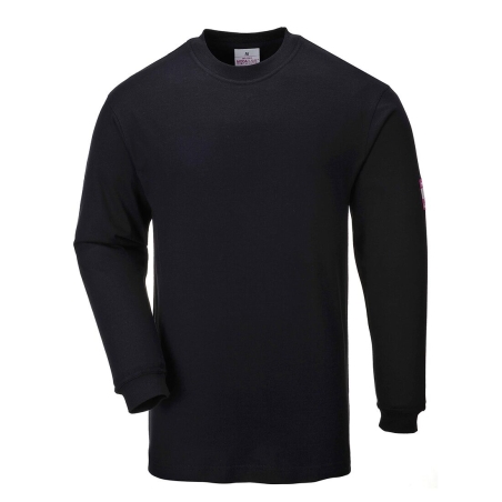 T-shirt manches longues ignifugé antistatique Modaflame Noir – Portwest FR11
