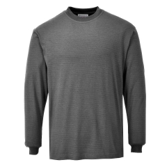 T-shirt manches longues ignifugé antistatique Modaflame Gris – Portwest FR11
