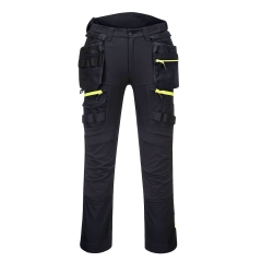 Pantalon de travail femme stretch 4X poche holster détachable Noir – Portwest DX452