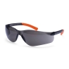Lunette de protection enveloppante style sportif ultra légère Fumé/orange – Portwest PW38