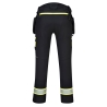 Pantalon de travail femme stretch 4X poche holster détachable Noir – Portwest DX452