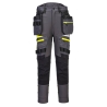 Pantalon de travail femme stretch 4X poche holster détachable Gris métal – Portwest DX452