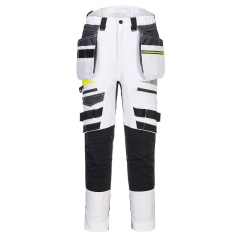 Pantalon de travail femme stretch 4X poche holster détachable Blanc – Portwest DX452