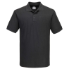 Polo de travail piqué poly/coton col 3 boutons Noir – Portwest B210