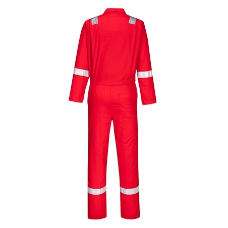 Combinaison de travail coton bandes réfléchissantes Rouge – Portwest C814