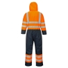 Combinaison haute visibilité matelassée contrast imperméable classe 3 Orange/marine – Portwest S485
