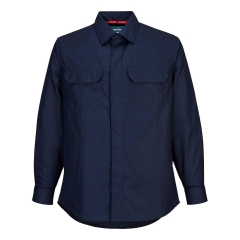 Chemise manches longues ignifugée antistatique multi-risques Marine – Portwest FR69